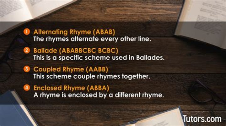 How do you make a rhyme scheme